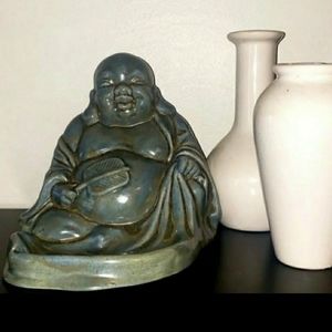 Vintage Smiling Buddha Dresser Valet